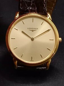 ★LONGINES/ロンジン　メンズ腕時計　クォーツ　ゴールドカラー　L4.676.2　0716NA