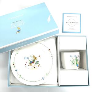 Y1441 食器 WEDGWOOD ウェッジウッド PETER RABBIT ピーターラビット カップ プレート 小皿 ジャンク品 中古 訳あり