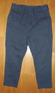 DICKIES ディッキーズ TCストレッチ テーパード アンクル イージーパンツ 8分丈 定7700円 D-NVY S 160/70A USED 美品/ワークパンツ