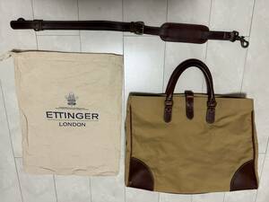 ★送料込★ETTINGER エッティンガー ショルダー トートバッグ ベージュ