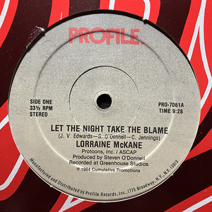 Lorraine McKane / Let The Night Take The Blame [Profile Records PRO-7061]