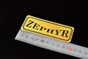 B-2-1 ZEPHYR-2 金/黒 オリジナルステッカー ゼファー400 ゼファーχ サイドカバー カウル カスタム 外装 タンク スイングアーム 等に