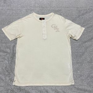 4C【着少】CANTERBURY OF NEW ZEALAND カンタベリー 半袖 Tシャツ ベージュ M ラグビー 格安