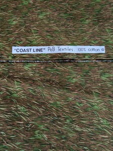 生地 布 USAコットン COAST LINE 草原 アンティーク パッチワーク ハンドメイド ヴィンテージ