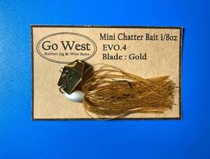 Evo.4-83 GoWest ミニチャターベイト 1/8oz【Gold Blade】