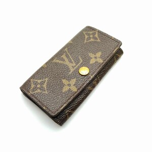 ルイヴィトン　４連　 LOUISVUITTON　 モノグラム　 キーケース　メモA９