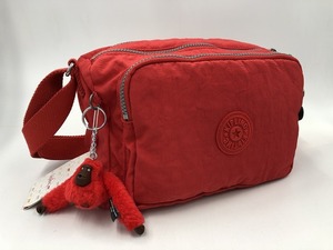 【未使用】 キプリング KIPLING ショルダーバッグ 婦人バッグ ユニセックス タグ付き レッド系