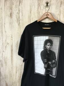 888☆【フォトグラフィックTシャツ】MICHAEL JACKSON マイケルジャクソン XL 黒