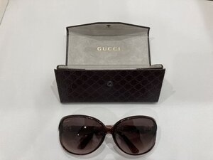 キングラム[63]GUCCI グッチ GG柄 3792/F/S サングラス ブラウン ケース付 中古 送料無料