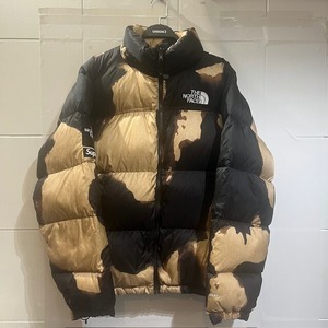 Supreme 21aw The North Face Bleached Denim Print Nuptse XLサイズ ブリーチドデニムプリントヌプシダウンジャケット