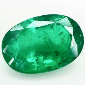 (天然エメラルド0.487ct)j 約6.0×4.0mmソーティング付 ルース 裸石 宝石 ジュエリーjewerly emerald BB5/BB5 k