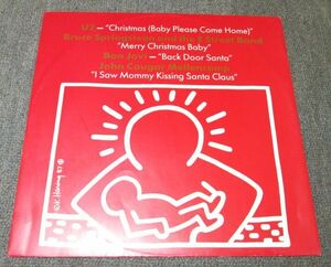 輸入盤12” SINGLE(W.GERMANY)：BRUCE SPRINGSTEEN/MERRY CHRISTMAS BABY/U2/BON JOVI/JOHN COUGAR MELLENCAMP/871 169-1/ドイツ盤プロモ