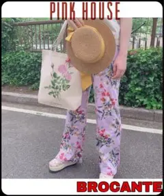 PINKHOUSE BROCANTE 重ね花プリントパンツ　Mサイズ相当　美品