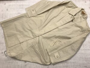 ランセル LANCEL レトロ オールド モード 古着 比翼 ステンカラー レインコート レディース ナイロン100% 9AR ベージュ