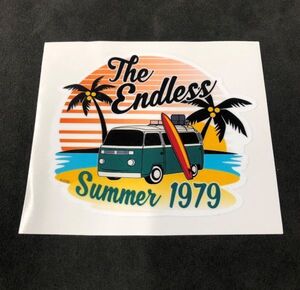 フォルクスワーゲン THE ENDLESS SUMMER 79 ステッカー 終わらない夏 1979 デカール Volkswagen VW ワーゲンバス T2 KOMBI (1d