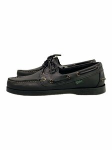 Paraboot◆BARTH/JS別注/デッキシューズ/UK7/BLK/レザー/24093610005310//