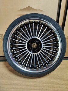 ポテンザ S007A 255/35R19 2024年4週 ワーク イミッツ 19インチ 10.5J +16 PCD114.3 5H 1本 ゴールドピアスボルト ビッグキャリパー対応