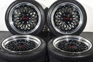 ☆CRS ESSEX Type ENCM 2P 18インチ☆PCD139.7 8.5J +38☆グッドイヤー イーグルLS EXE☆225/45R18☆エセックス カスタム ハイエース☆