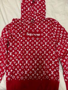 シュプリーム ルイヴィトン パーカー 17AW Box Logo Hooded Sweatshirt サイズ:X Sモノグラムボックスロゴパーカー