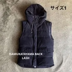 【USED】イサムカタヤマバックラッシュカウレザーダウンベストサイズ1