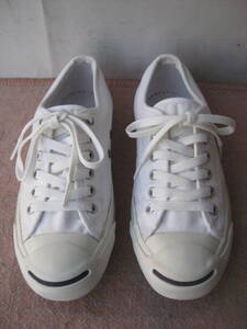  ★CONVERSE　 jack purcell 　スニーカー　　 1R193 　ホワイト 　　２４.5cm 　　美品