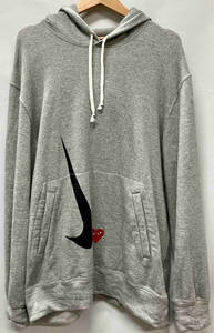 COMME des GARCONS グレー PLAY COMME des GARCONS NIKE/21SS/グレー パーカー