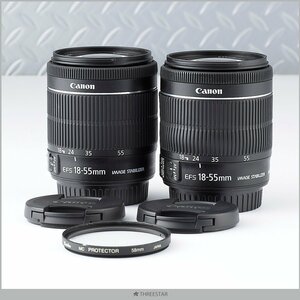 1円～ CANON EF-S 18-55mm F3.5-5.6 IS STM 2本 訳ありセット 現状販売にて 【F6】