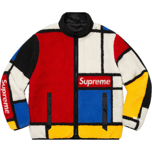 希少★新品本物【赤★XL】★Reversible Colorblocked Fleece Jacket リバーシブルフリース 正規店購入 シュプリーム 入手困難 Supreme 20AW