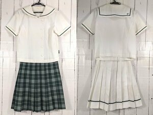 【as512】三重県 セントヨゼフ女子学園高等学校 女子用 学生服 制服 夏服ブラウス+ 冬服・夏服スカート◆g26