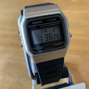 【新品・箱なし】カシオ CASIO クオーツ ユニセックス 腕時計 F-91WM-7A ブラック ブラック