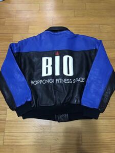 激レア！！★BIOレザースタジャン /バブル 80s 90s　六本木