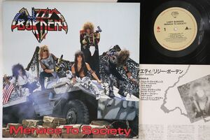 LP Lizzy Borden Menace To Society ALI28028 ENIGMA /00260