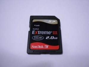 SanDisk　Extreme Ⅲ　SDカード　2GB　