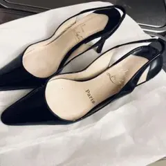 Christian Louboutinストラップ付きパンプス 34 1/2