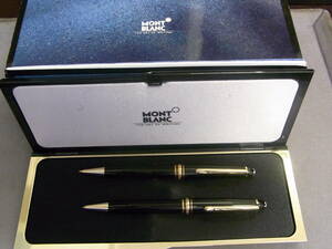 【中古品:状態「可」】モンブラン/MONTBLANC マイスターシュテック164/165 ボールペン＆シャープペン 2本セット