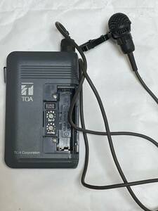 ★TOA★ワイヤレスマイクロホン★WM-1310★通電確認済み★電池カバーなし★