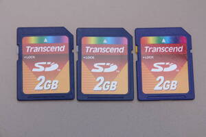 2GB SDカード Transcend トランセンド　●3枚セット●