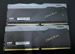 KLEVV DISK PC用ゲーミングメモリ PC4-25600 DDR4 3200 8GB x2枚 CRASXシリーズ RGB 288pin SK hynix製メモリチップ採用 KD48GU880-32A160X