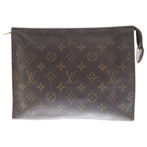 LOUIS VUITTON ルイヴィトン ポッシュ トワレット26 モノグラムキャンバス ポーチ クラッチバッグ ブラウン M47542 TH0930