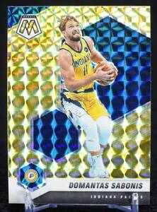 2020-21 Panini Mosaic Reactive Yellow Domantas Sabonis NBA カード Indiana Pacers