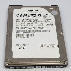 (023)HITACHI 100GB/SATA/5400rpm HTS541010G9SA00　中古品　ジャンク品