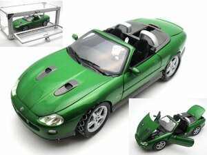 沖198◆1/18 RC2 JAGUAR XKR ジャガー 緑 グリーン ミニカー 全長約27㎝ 輸入車 自動車