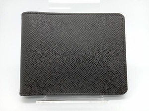 LOUIS VUITTON タイガ CT2038 ポルトフォイユ・ミュルティプル 二つ折り財布 (小銭入れ無し) カード・札入れ ブラック M30530