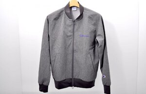 coco 中古 チャンピオンゴルフ Champion レディース ブルゾン M グレー 長袖 ダブルジップ 裏地メッシュ レターパックプラス発送可 82272