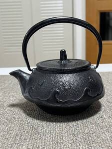 南部鉄器 急須 波千鳥 瓶 茶器 煎茶道具