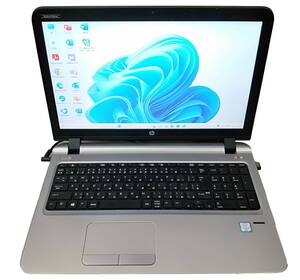 ★【驚速小型 HP Pro Book 450 G3 i3-6100U 2.3GHz x4+8GB+SSD128GB+HDD320GB 15.6インチノートPC】Win11/Office2021/WEBカメラ■D090424