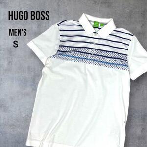 HUGO BOSS ヒューゴボス 半袖ポロシャツ ホワイト S