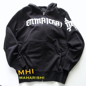 【mhi MAHARISHI マハリシ / イギリス】未使用 デッドストック◎ スウェットパーカー 黒 Mサイズ!!