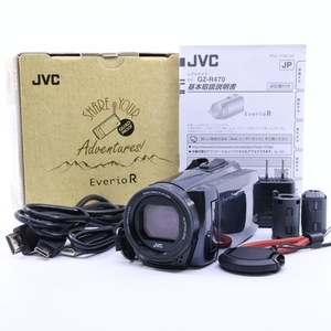 ＜良品＞ JVC ビデオカメラ EVERIO GZ-R470-H アイスグレー