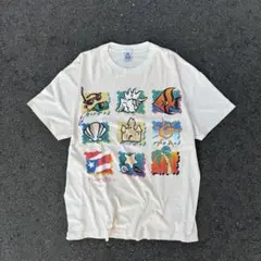 90s made in usa puertorico T shirt fish